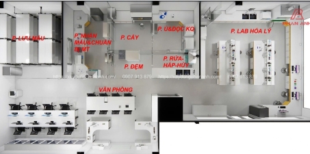 PHÒNG THÍ NGHIỆM CÔNG TY NÔNG SẢN - ĐỒNG NAI